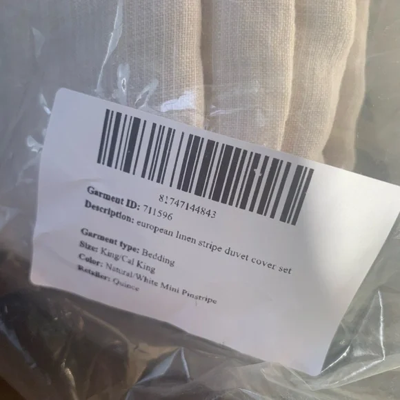 Quince European Linen Stripe Duvet Cover Set Duvet Covers